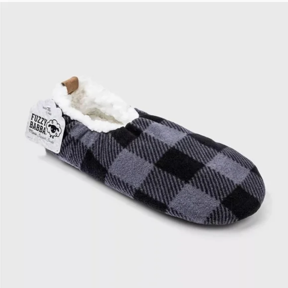 Fuzzy Babba | Shoes | Fuzzy Babba Mens Plaid Slipper Socks 